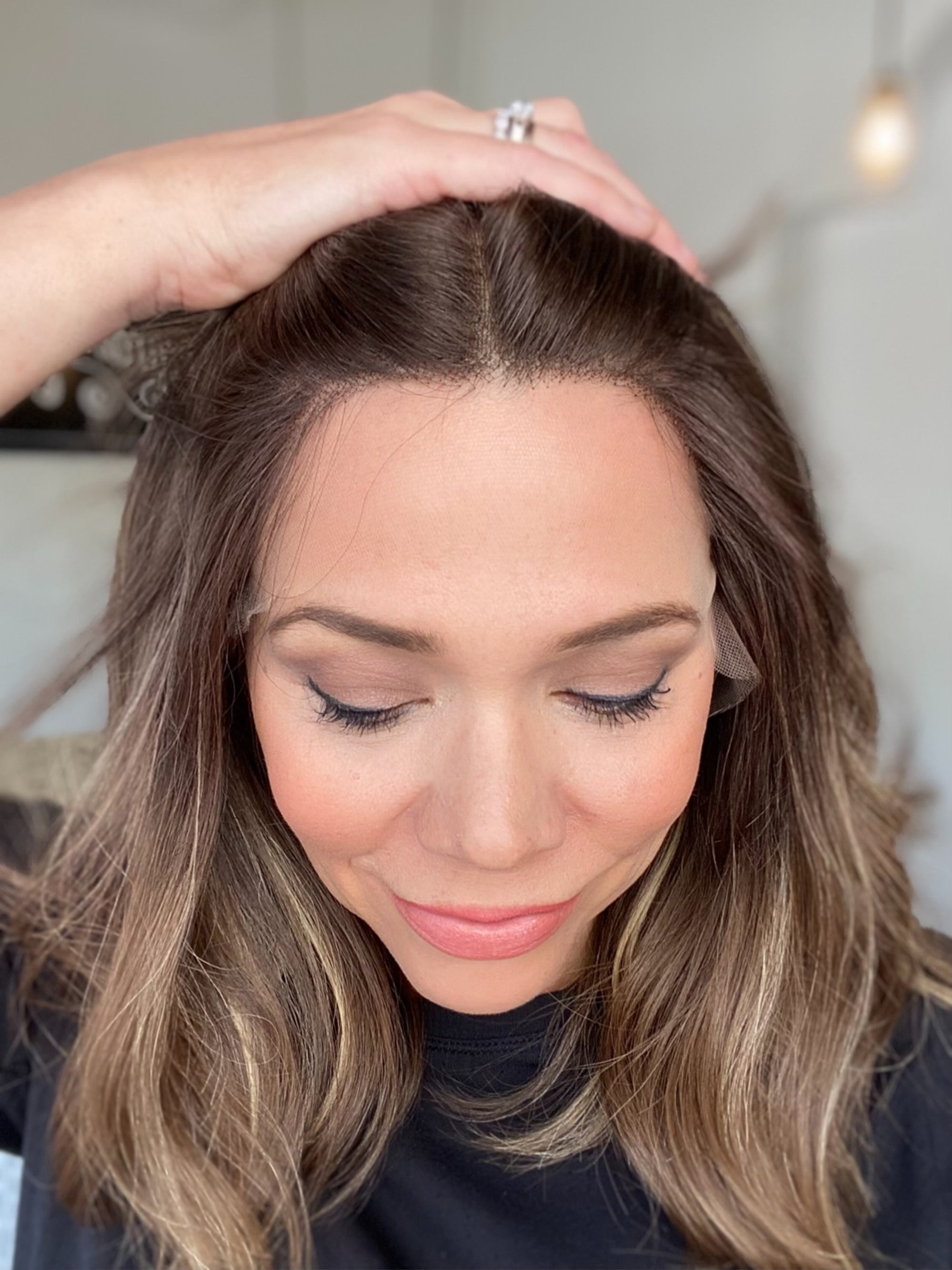 STOCK # BL638.9 GARDEAUX DELUXE DOUBLE LACE TOP WIG (SMALL CAP)