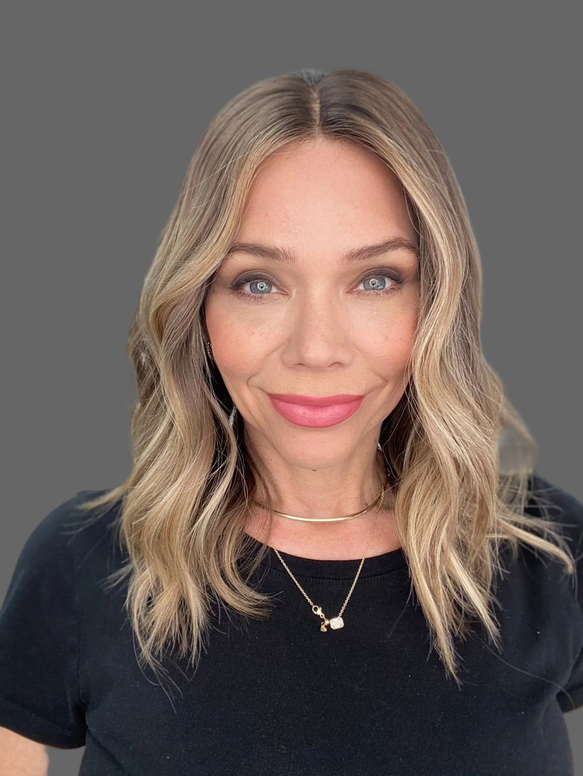 Lace Top Mid length Human Hair wig