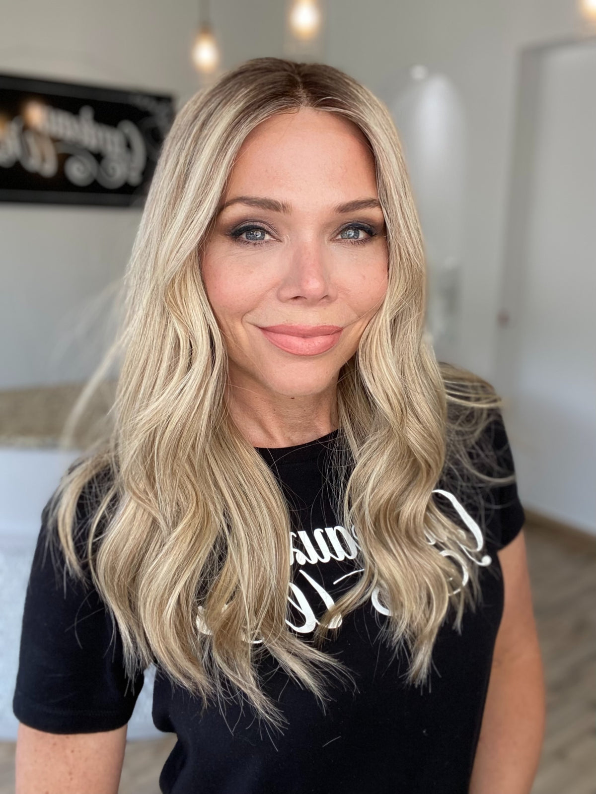 HUMAN HAIR HAND TIED WIG SILICONE LINED STOCK # JL2-325.14