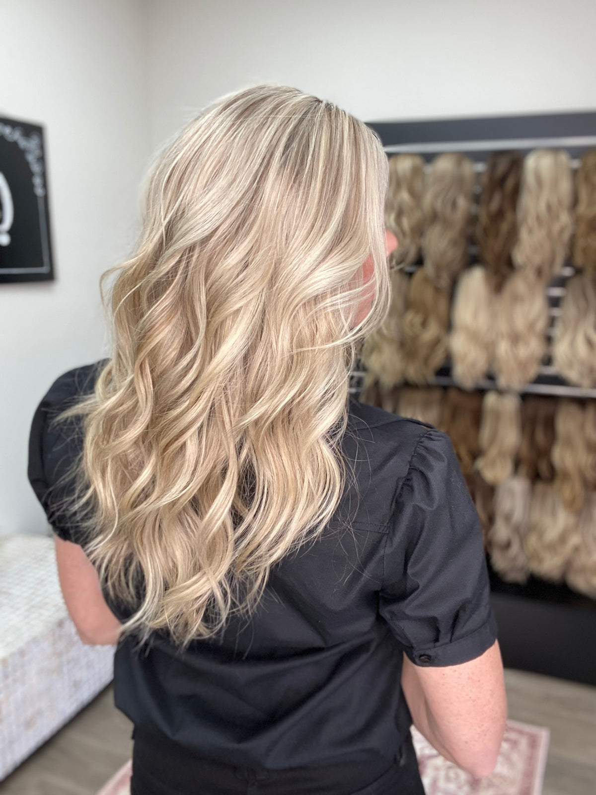 HUMAN HAIR HAND TIED DOUBLE MONO TOP WIG (MEDIUM CAP) # 8751