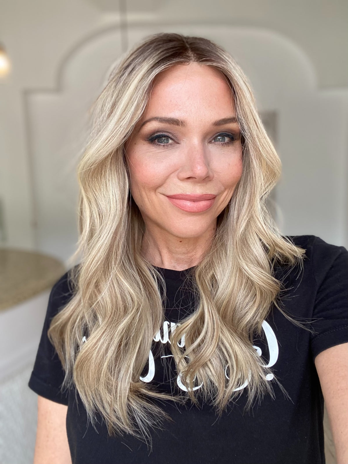 HUMAN HAIR HAND TIED WIG SILICONE LINED STOCK # JL2-325.14