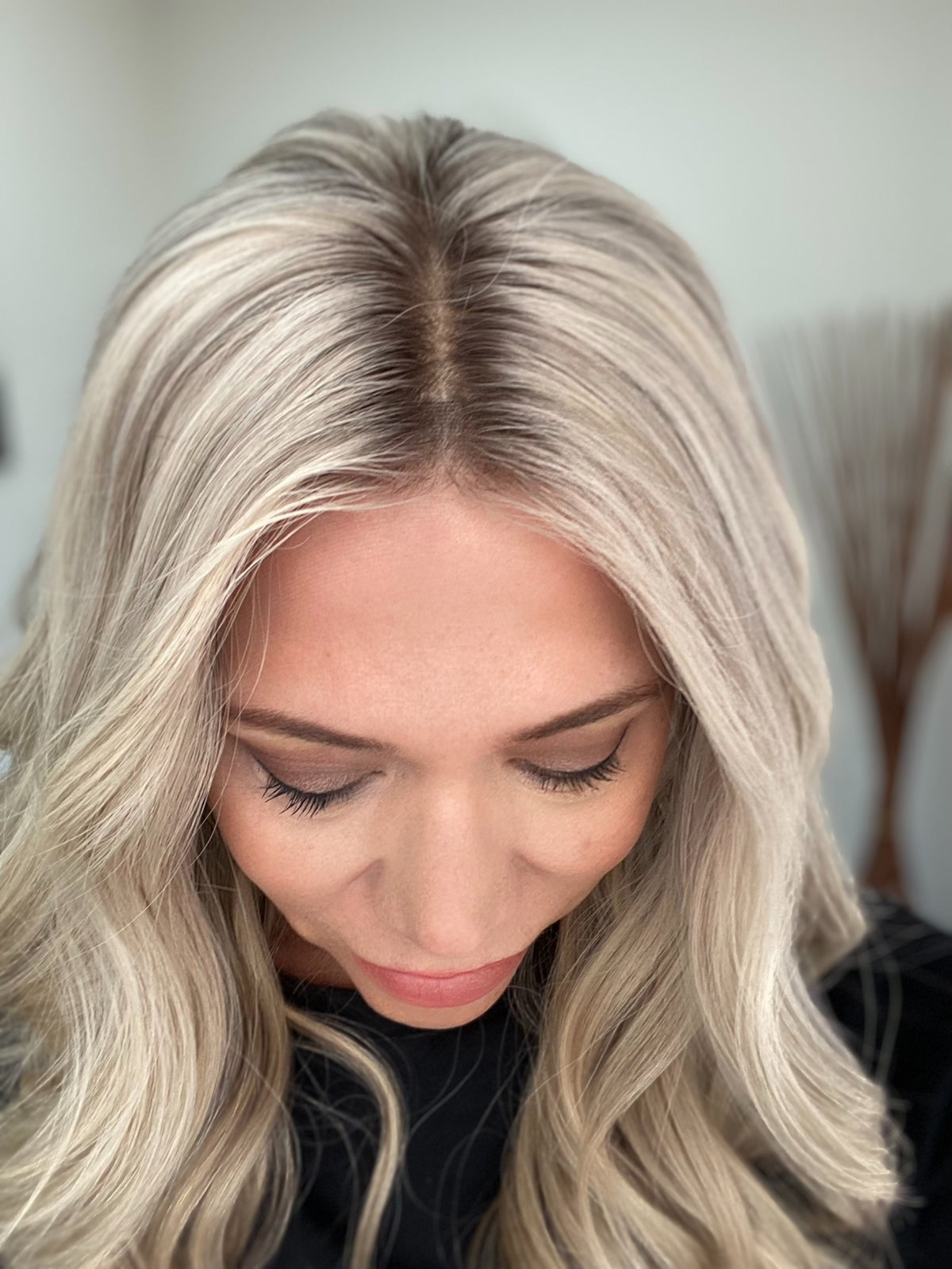 HUMAN HAIR HAND TIED DOUBLE MONO TOP WIG (MEDIUM CAP) # 8731