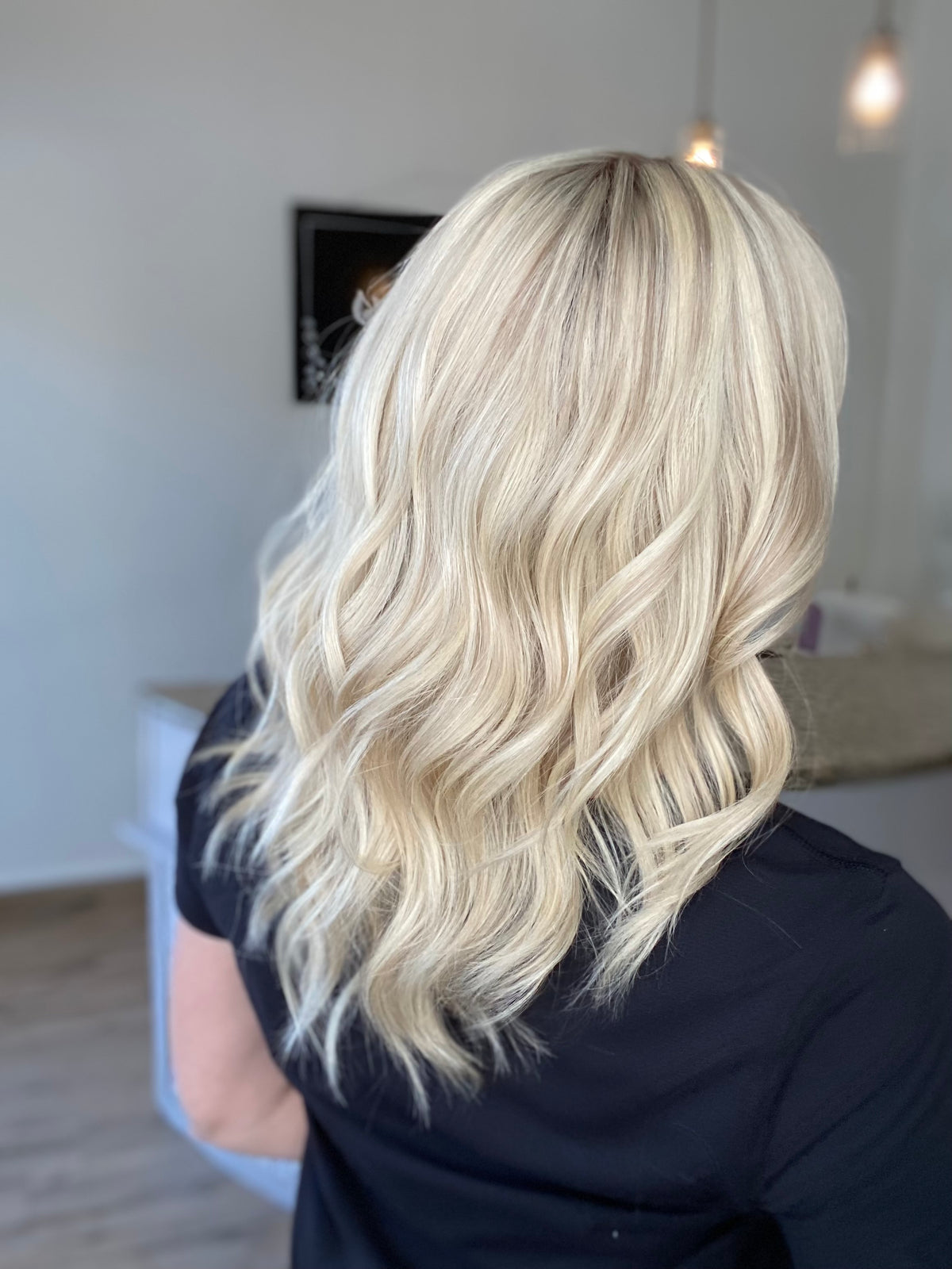 HUMAN HAIR  HAND TIED MONO TOP WIG (SMALL CAP) # G-8560