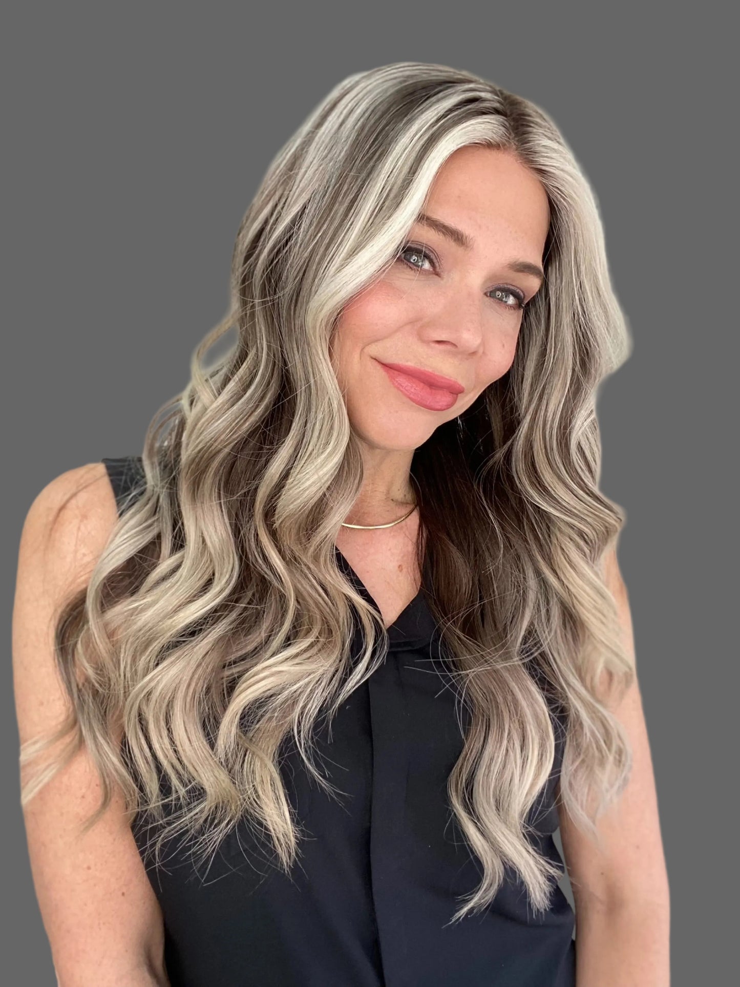 HUMAN HAIR HAND TIED MONO TOP WIG (SMALL CAP) # 8706