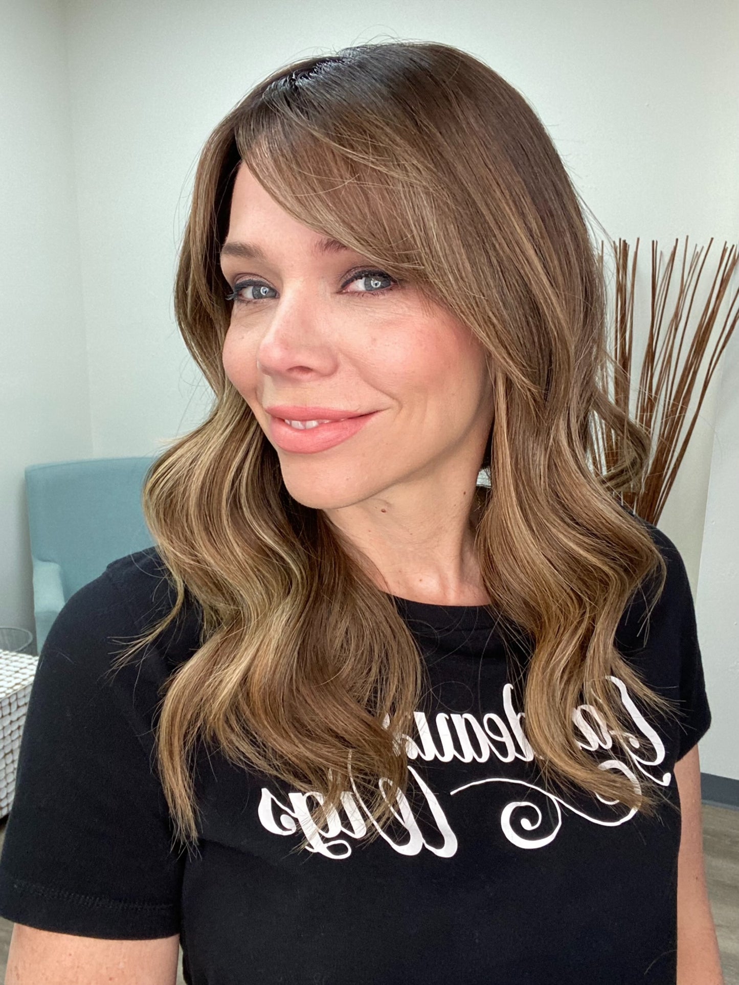 HUMAN HAIR HAND TIED DOUBLE MONO TOP WIG (MEDIUM CAP) # G-8686