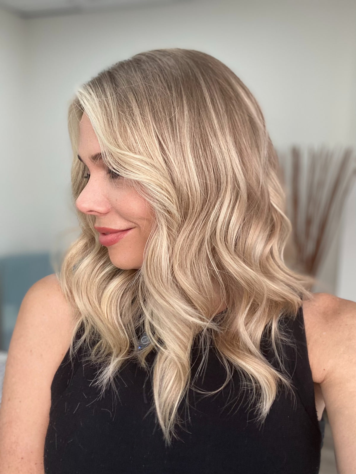 HUMAN HAIR HAND TIED MONO TOP WIG (SMALL CAP) #8685