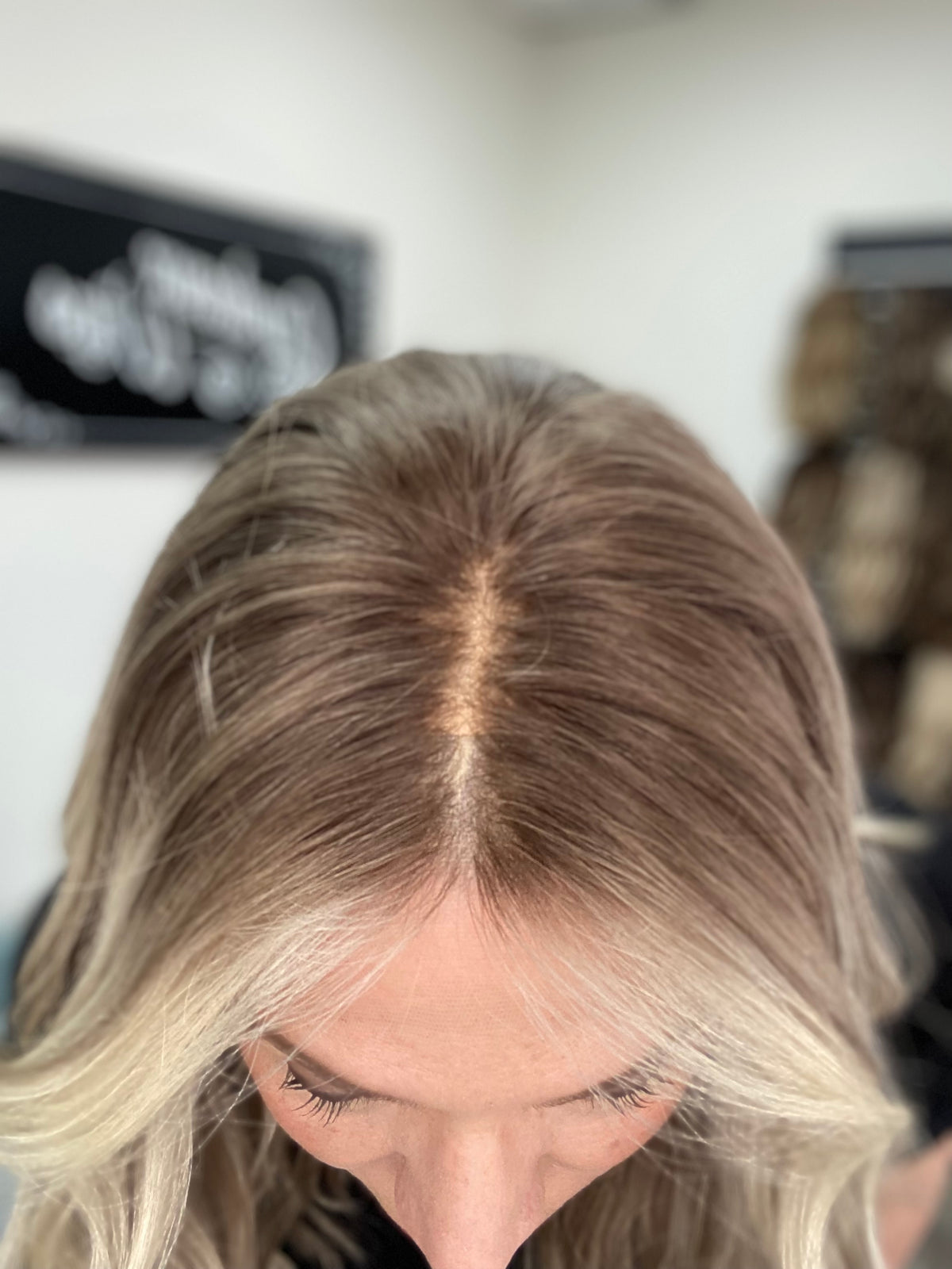 HUMAN HAIR LACE TOP WIG (SMALL CAP) # 8775