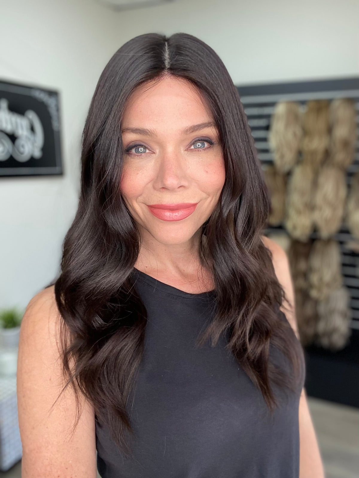 HUMAN HAIR DELUXE HAND TIED CONTOUR CAP WIG STOCK # BM-2.16 (SMALL CAP)