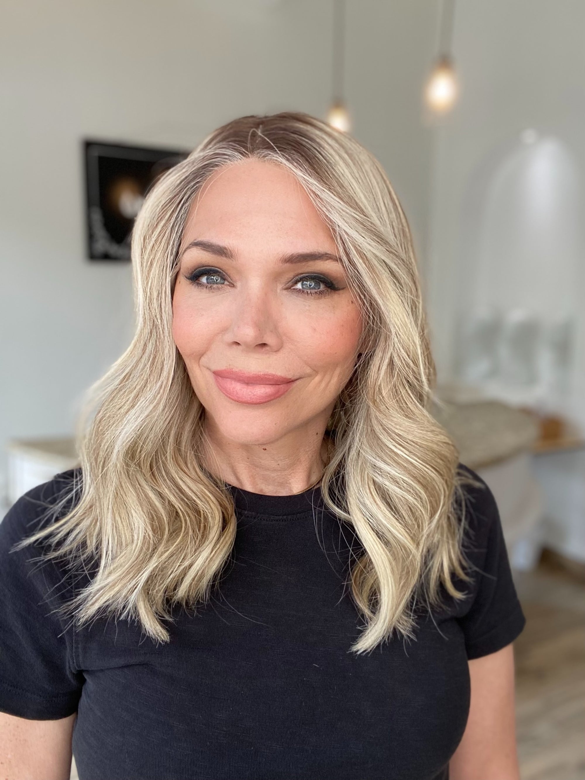 STOCK # JST-325.12  GARDEAUX DELUXE SILK TOP LACE FRONT WIG (MEDIUM CAP) FINAL SALE