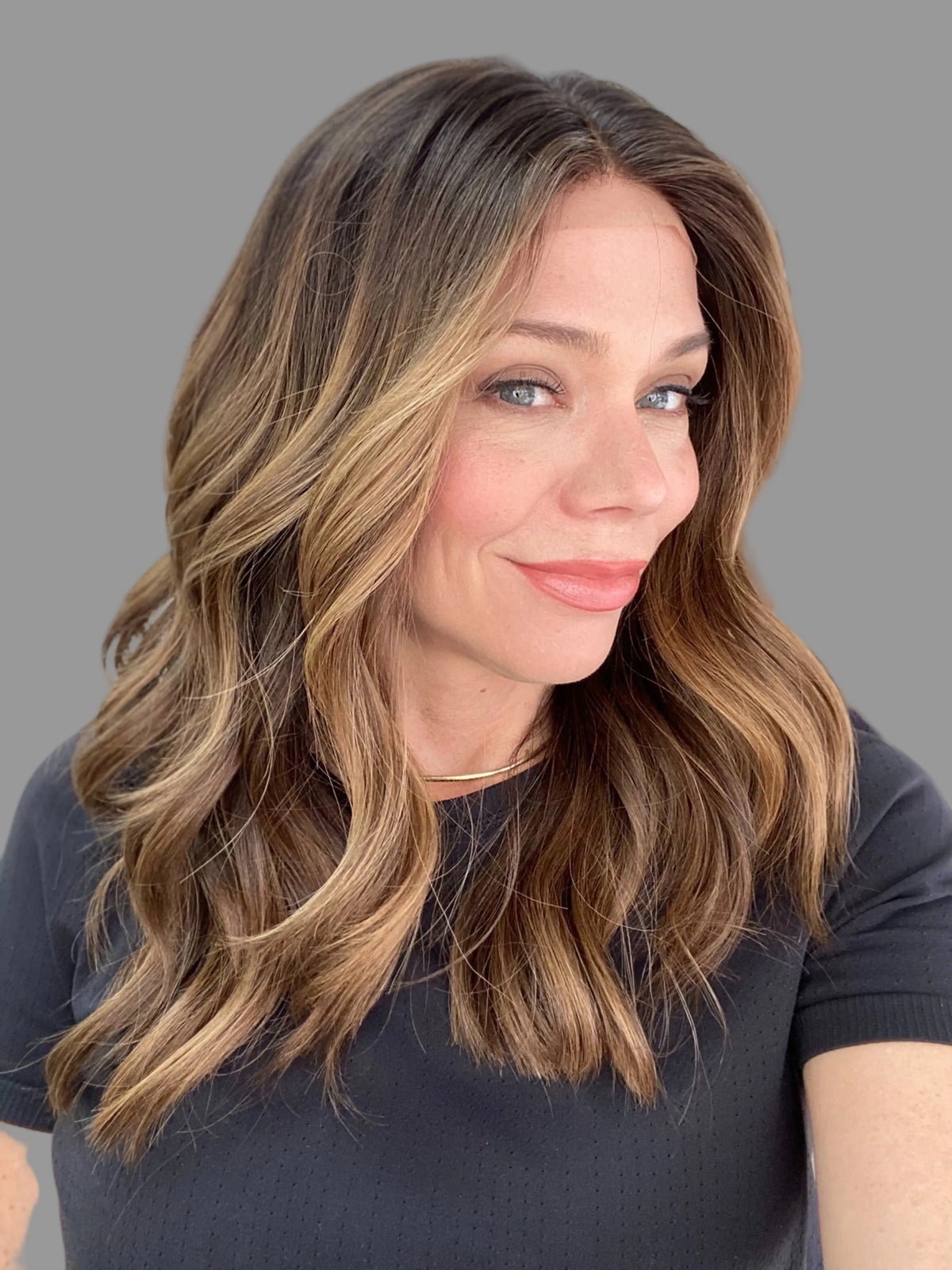 human hair hand tied silicone lined wig