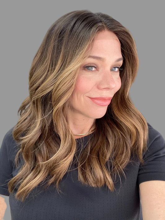 human hair hand tied silicone lined wig