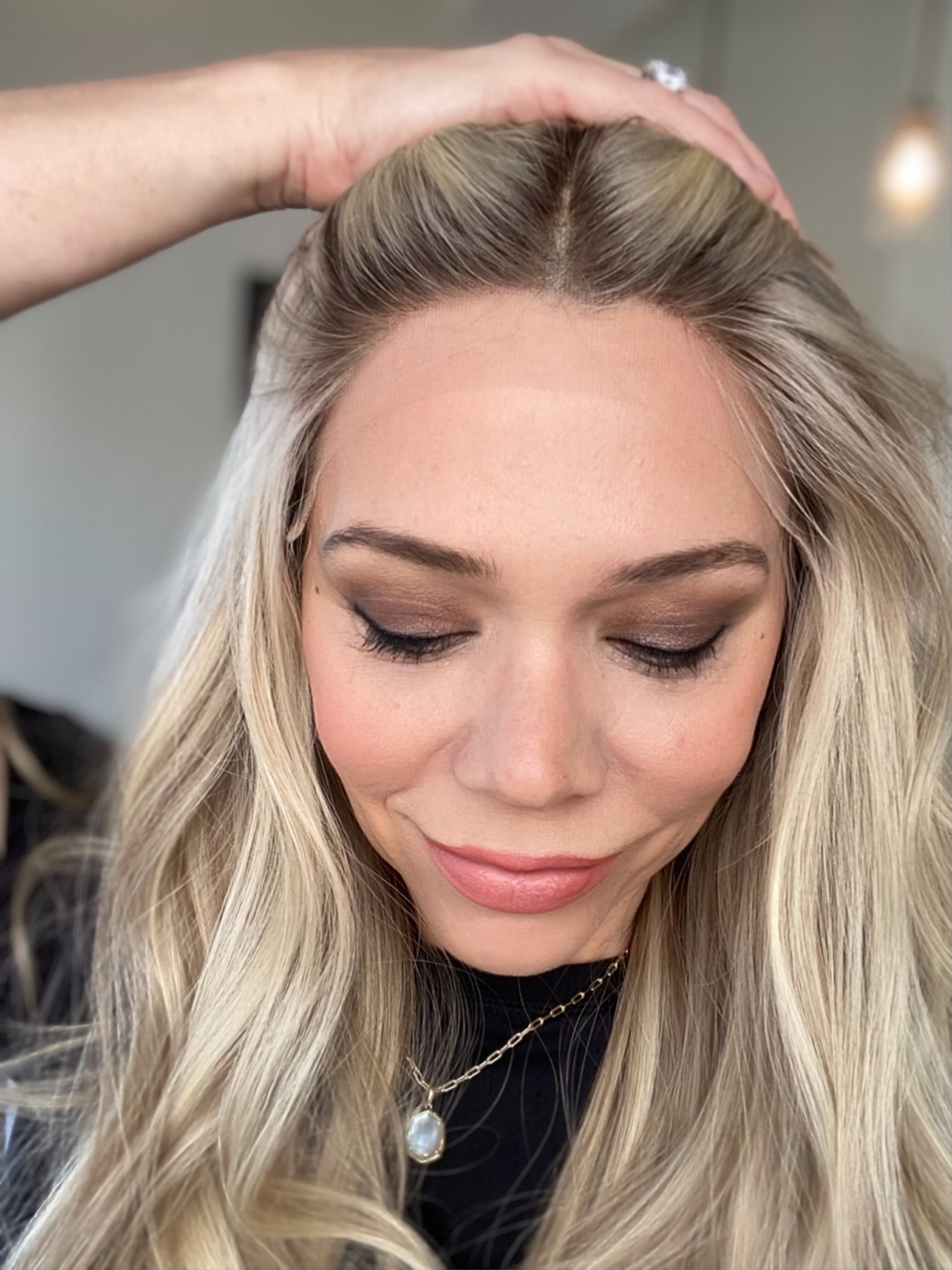 # 8561 GARDEAUX DELUXE DOUBLE LACE TOP SILICONE LINED WIG (SMALL CAP)