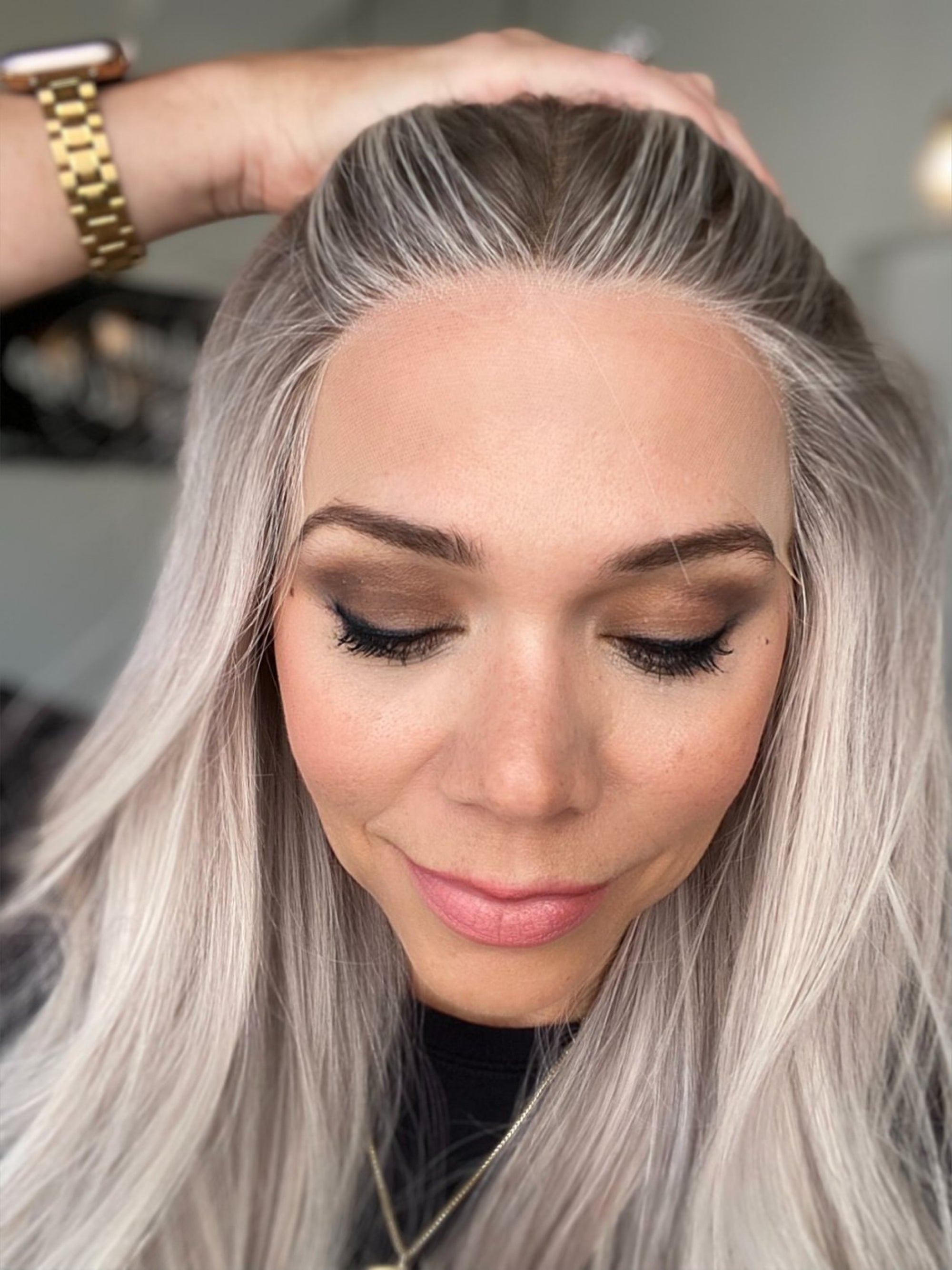 STOCK # BL625.18 GARDEAUX DELUXE DOUBLE LACE TOP WIG