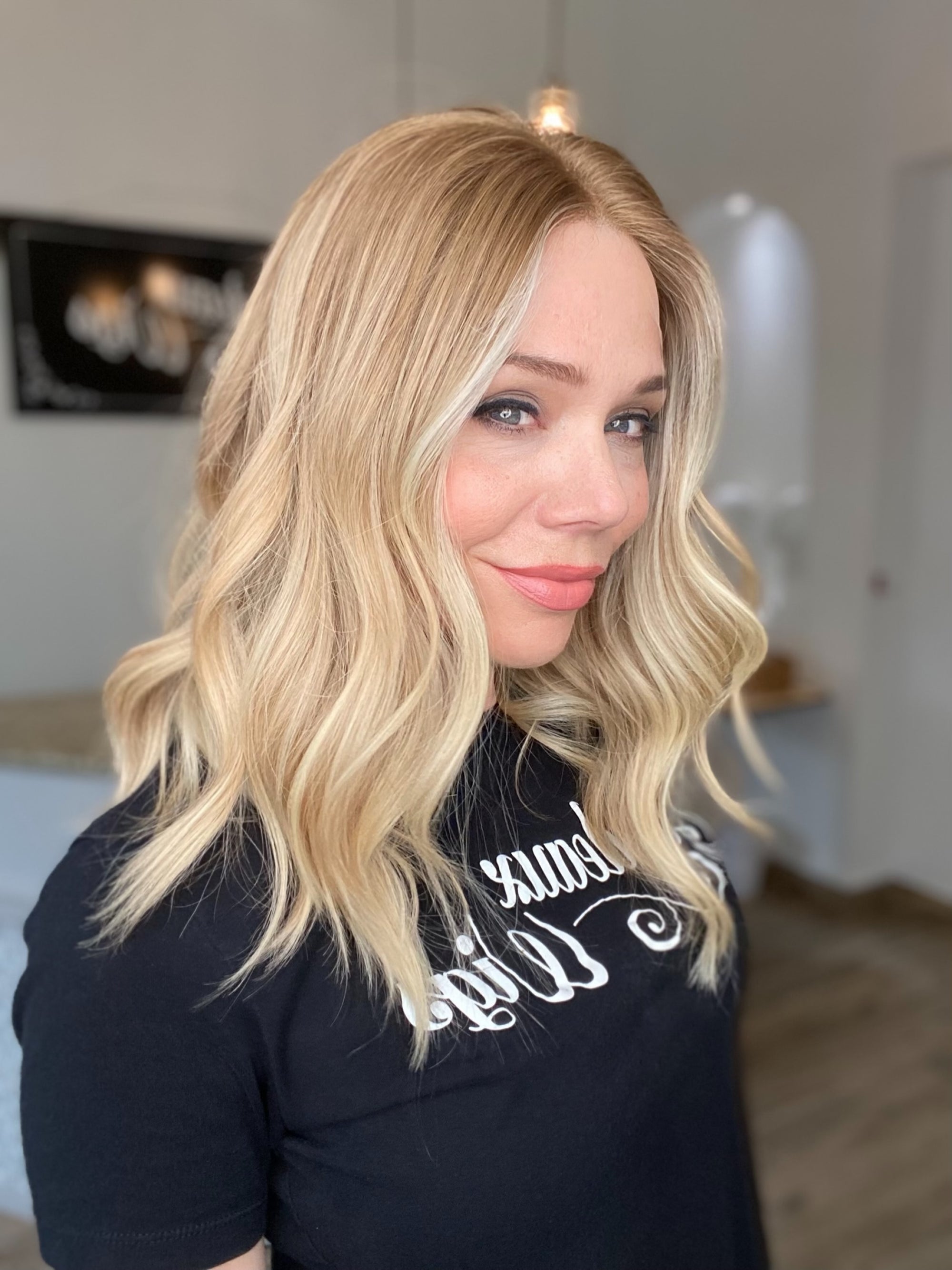 STOCK # LM410.9 GARDEAUX DELUXE DOUBLE LACE TOP SILICONE LINED WIG (SMALL CAP)