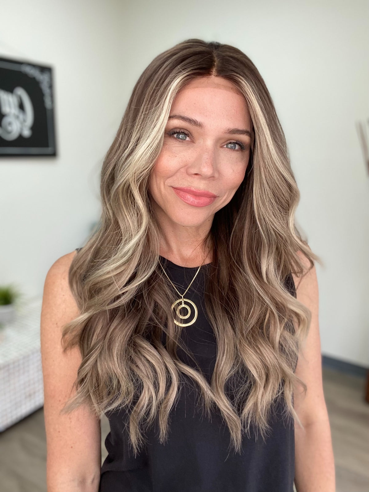 HUMAN HAIR HAND TIED DOUBLE LACE TOP WIG (MEDIUM CAP) # 8694