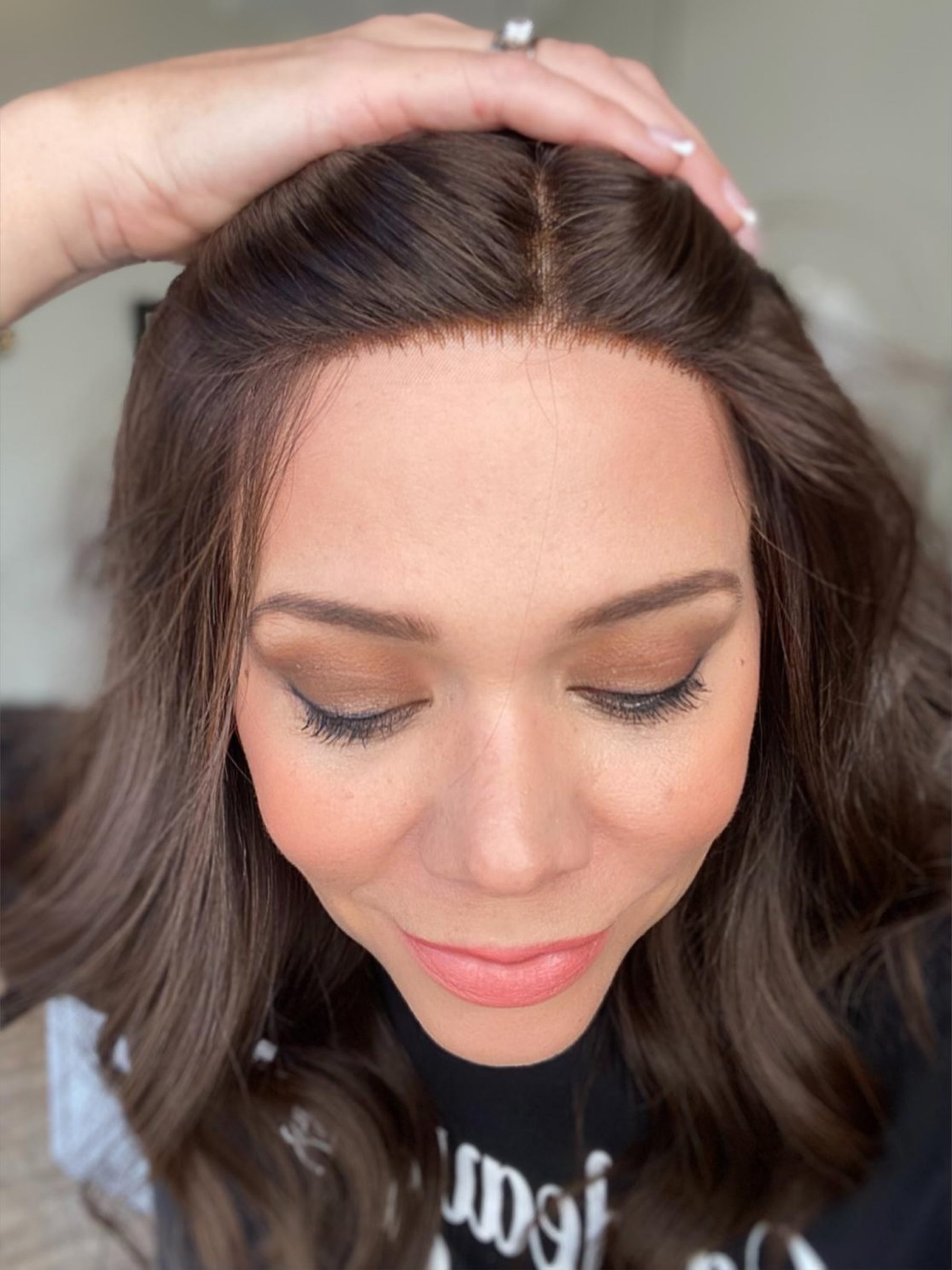 STOCK # SPM1 GARDEAUX DELUXE MONO TOP WIG (MEDIUM CAP) *FINAL SALE