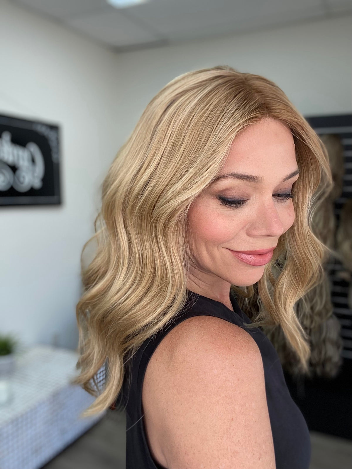 HUMAN HAIR HAND TIED MONO TOP WIG STOCK # JL2O-302.12