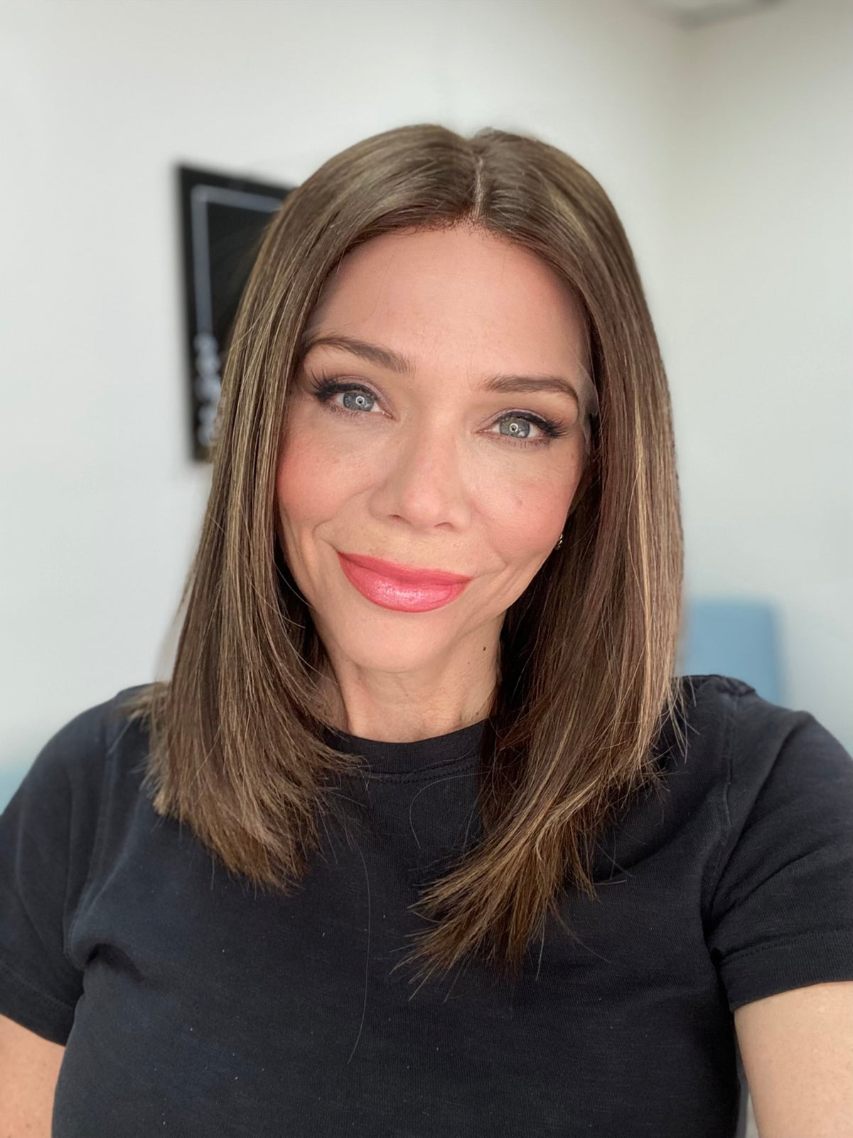 EUROPEAN HUMAN HAIR DOUBLE LACE TOP WIG (MEDIUM CAP) # 8782