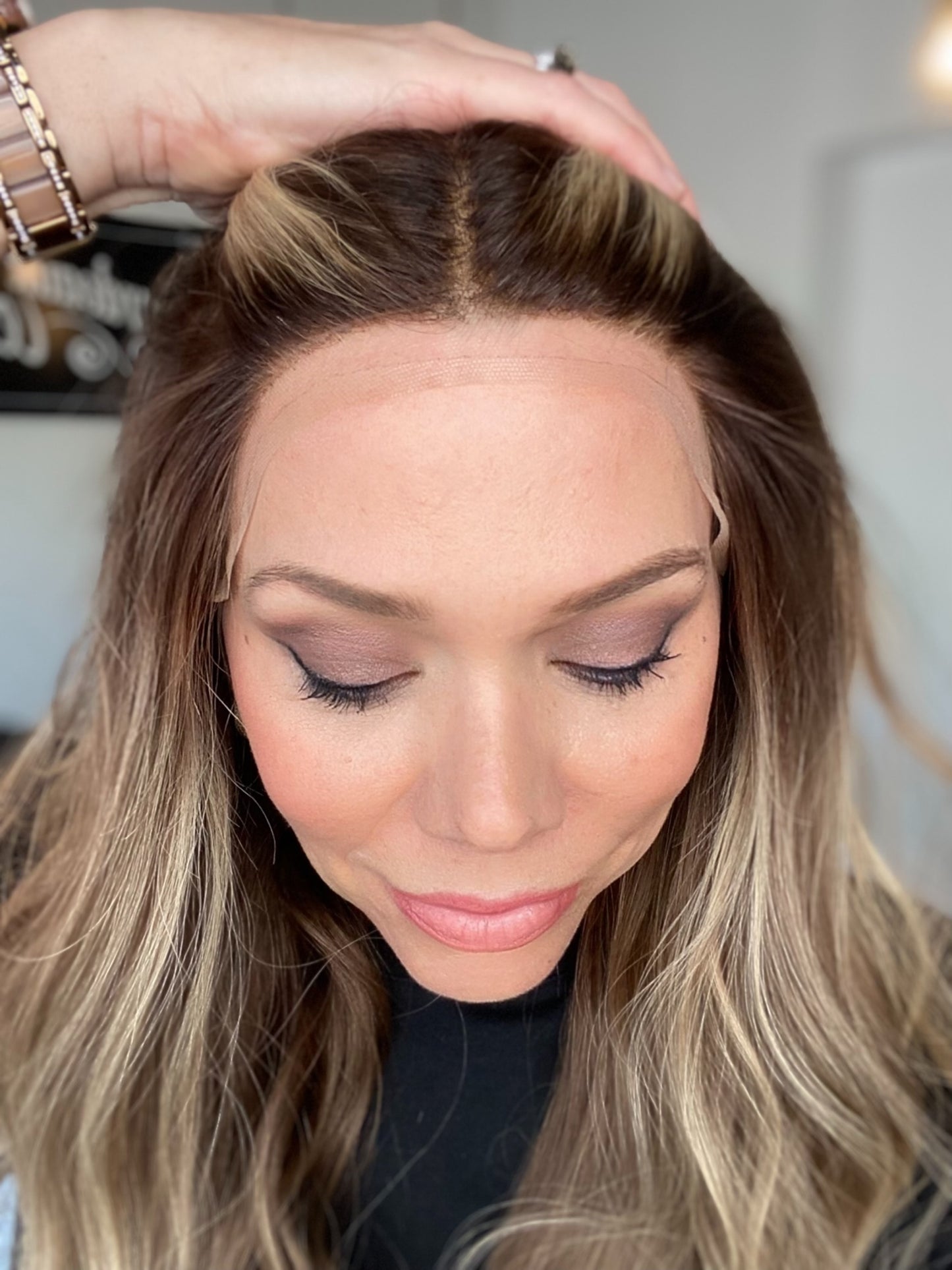 #G-8294 GARDEAUX DELUXE HAND TIED DOUBLE LACE TOP WIG (MEDIUM CAP)