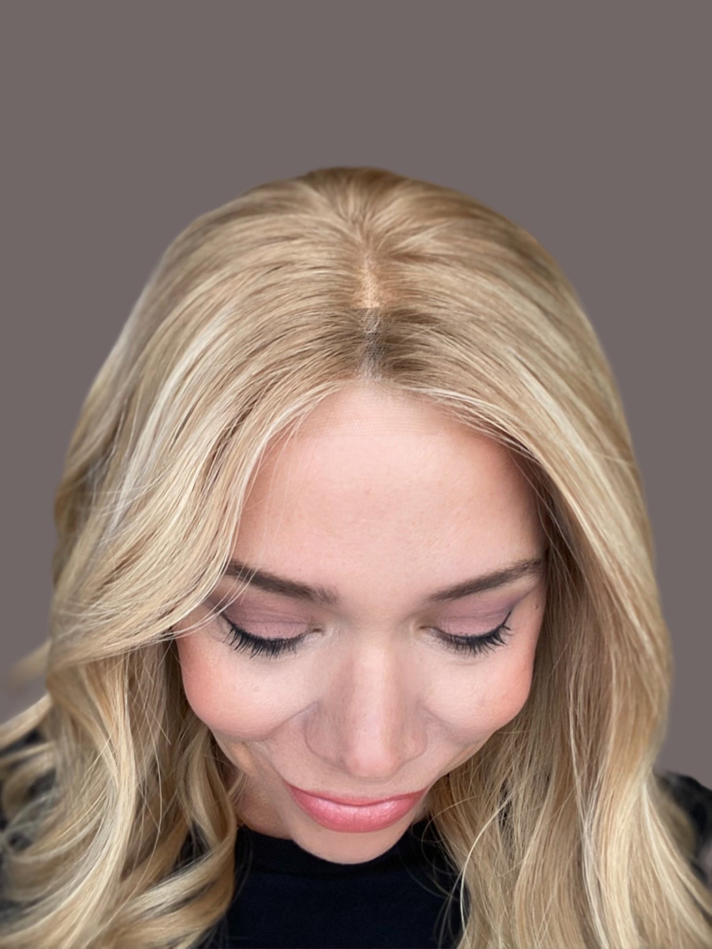 HUMAN HAIR HAND TIED SILICONE LINED WIG (MEDIUM CAP) STOCK # JL2-329.10