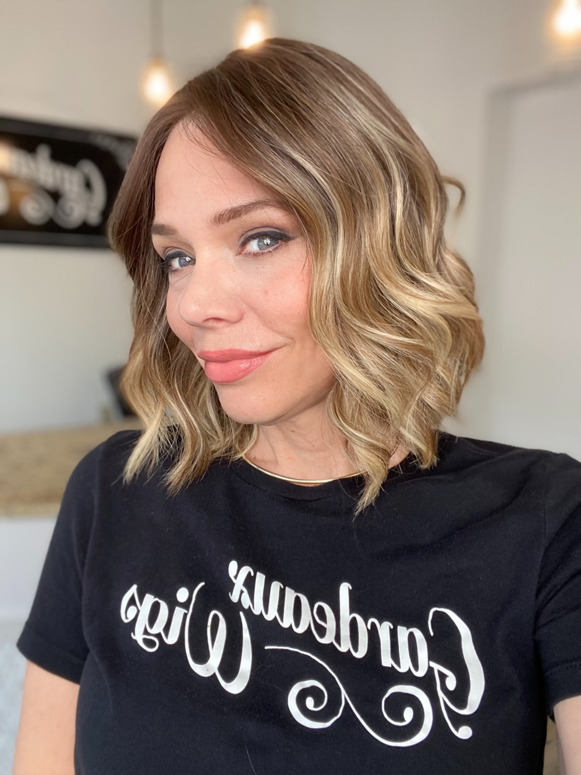 STOCK # LM413.6 GARDEAUX DELUXE DOUBLE LACE TOP SILICONE LINED WIG (SMALL CAP)