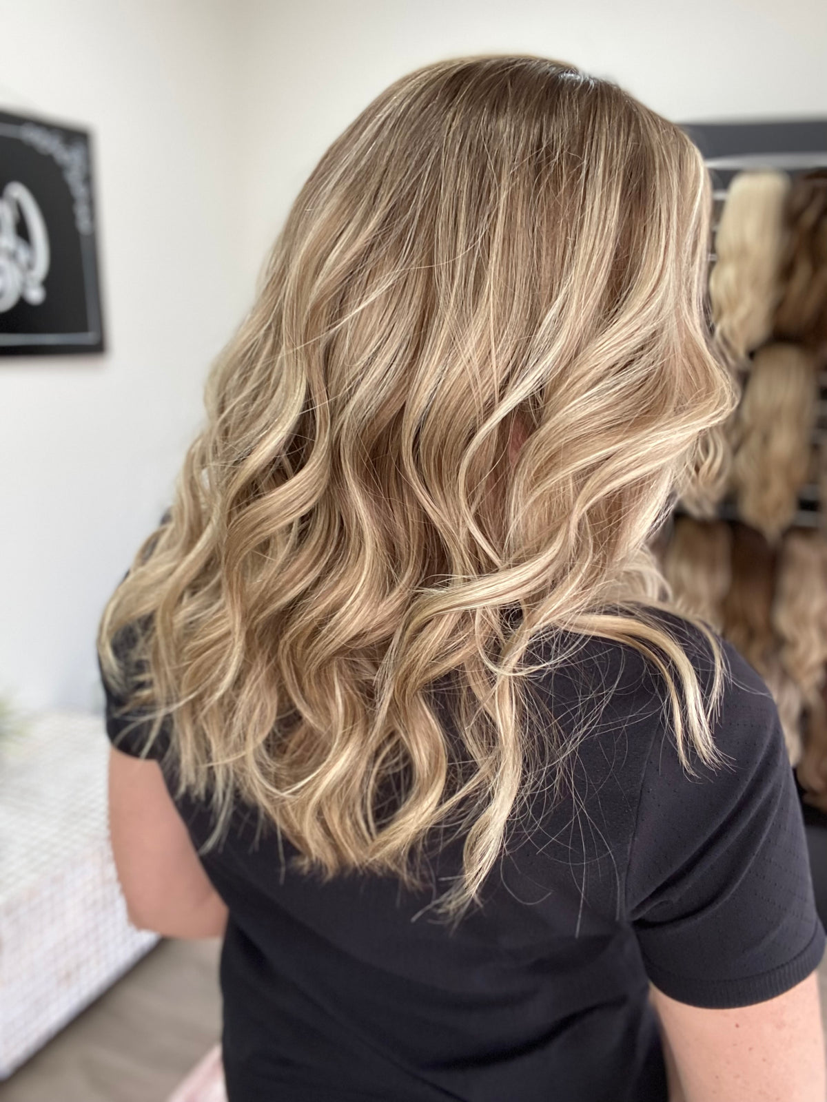 HUMAN HAIR HAND TIED MONO TOP WIG (MEDIUM CAP) # 8753