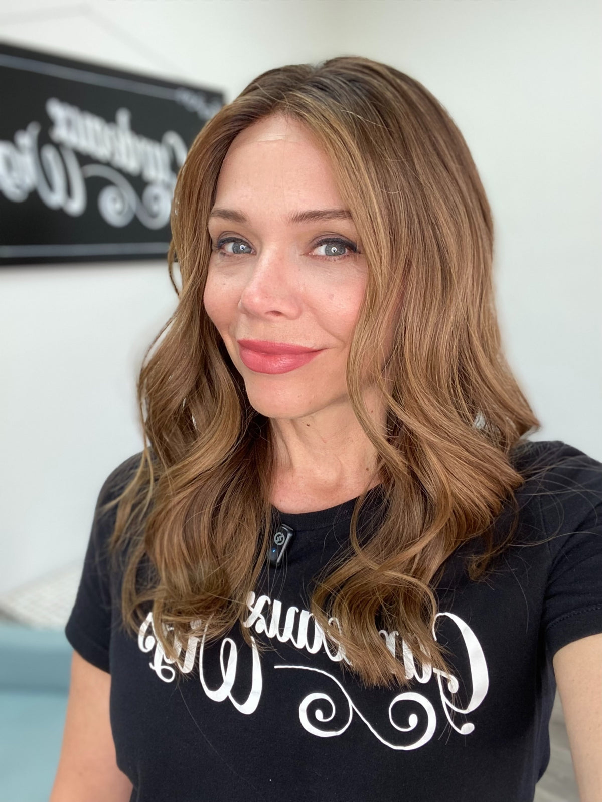 HUMAN HAIR HAND TIED, SILICONE LINED GRIPPER WIG (MEDIUM CAP) # 8711