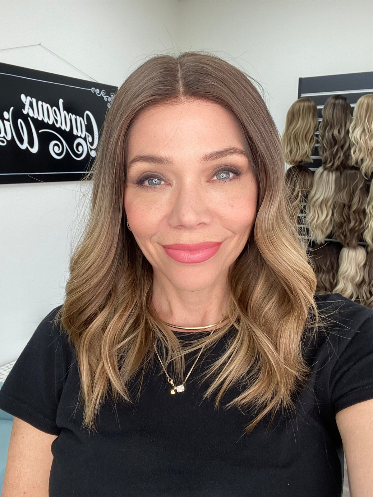 HUMAN HAIR DOUBLE LACE TOP WIG STOCK # BL635.10 (SMALL CAP)