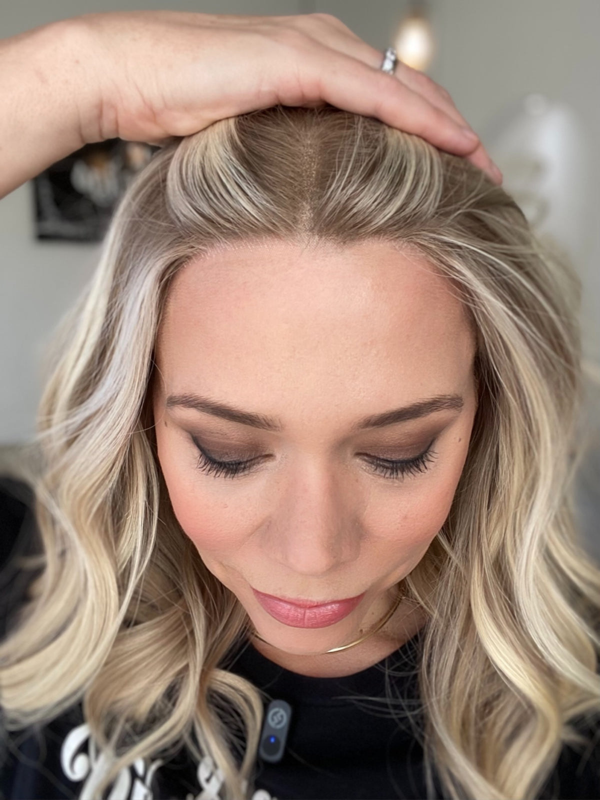 HUMAN HAIR HAND TIED MONO TOP WIG (MEDIUM CAP) # G-8573