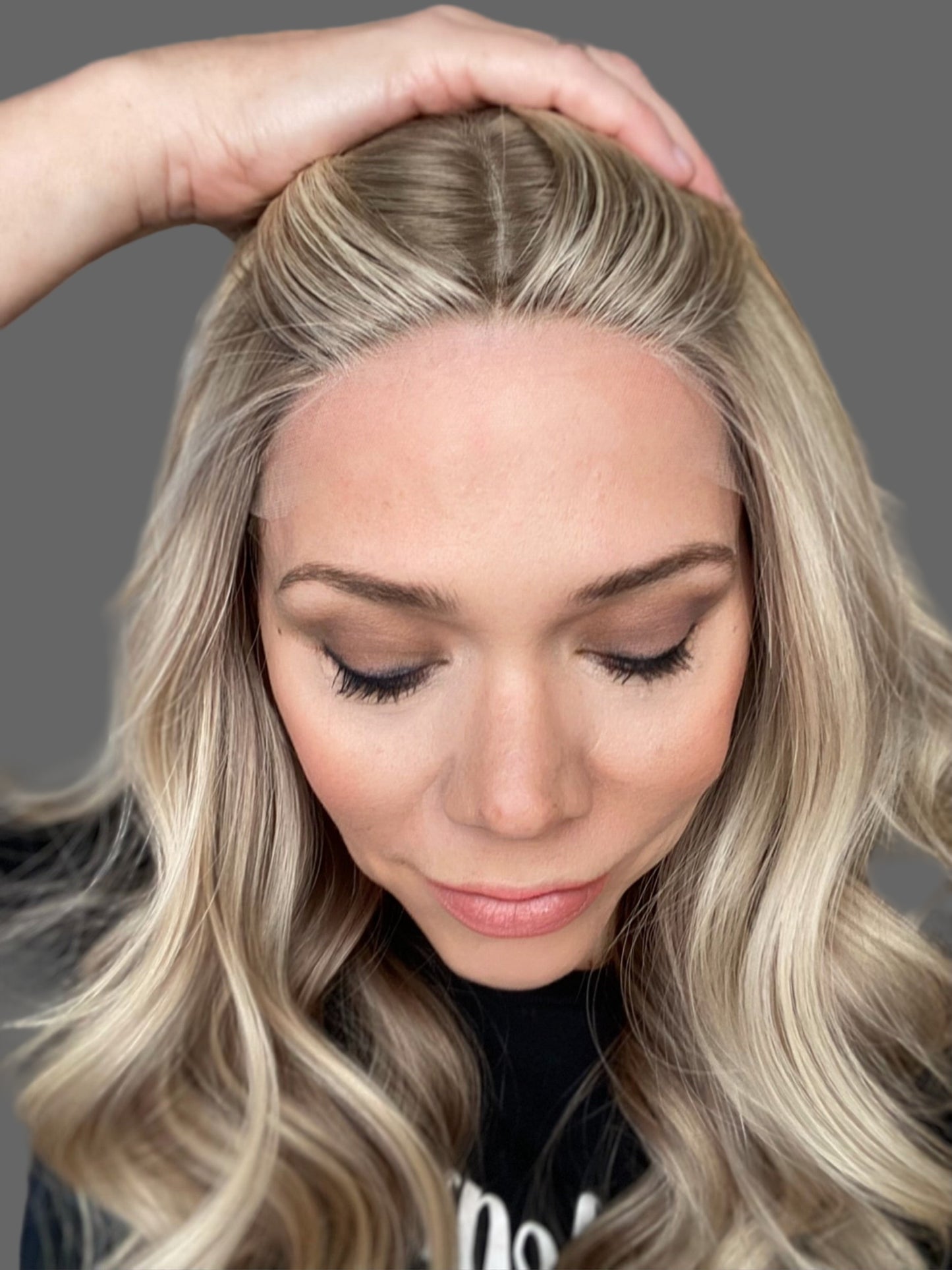 HUMAN HAIR HAND TIED CONTOUR CAP WIG (MEDIUM CAP)# 8599