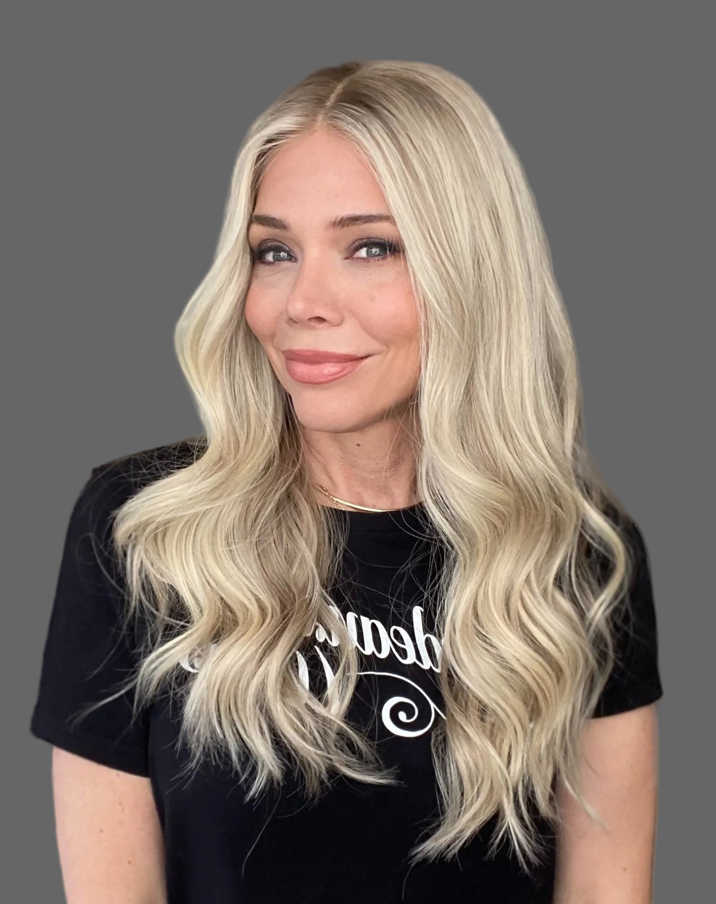 HUMAN HAIR  HAND TIED MONO TOP WIG # G-8588