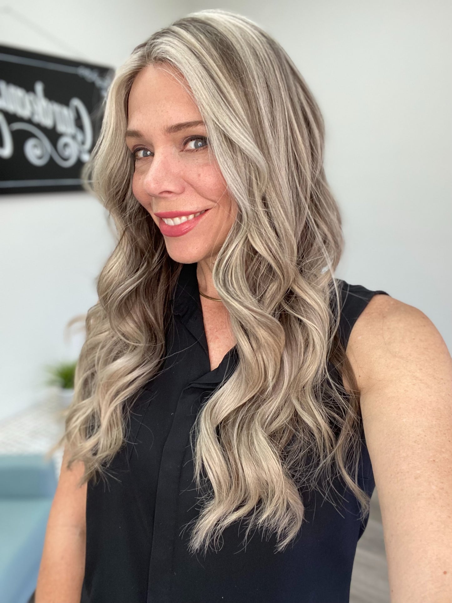 HUMAN HAIR HAND TIED MONO TOP WIG (SMALL CAP) # 8706