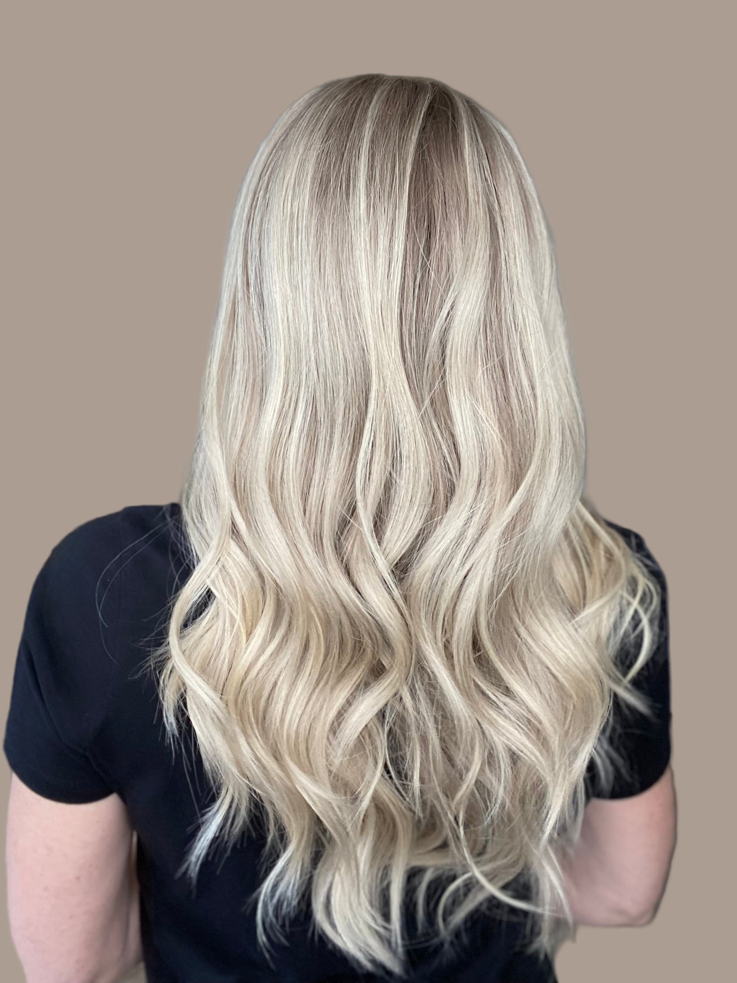 HUMAN HAIR  HAND TIED MONO TOP WIG # G-8588