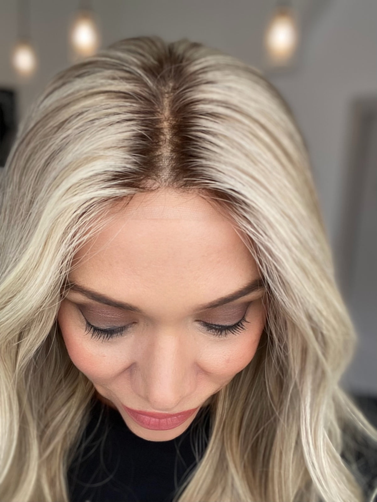 HUMAN HAIR HAND TIED, SILICONE LINED GRIPPER WIG (MEDIUM CAP) # 8618