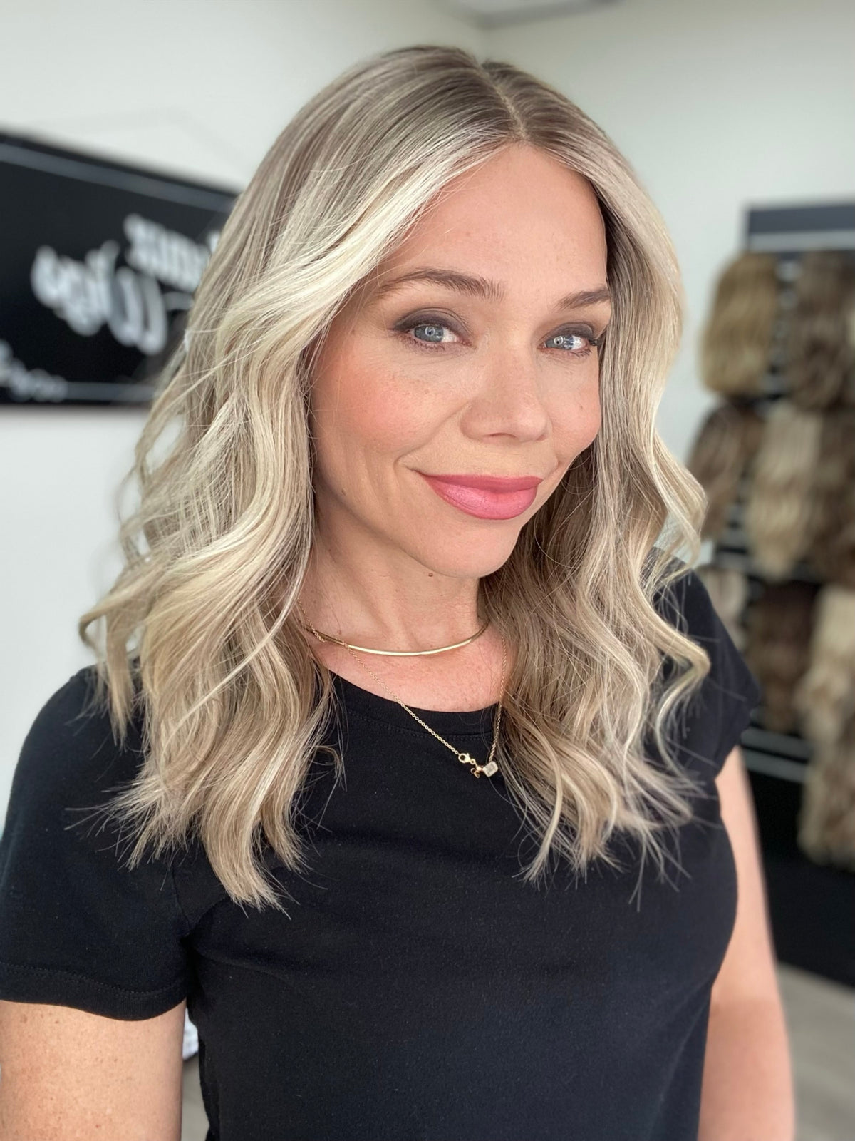 HUMAN HAIR LACE TOP WIG (SMALL CAP) # 8775