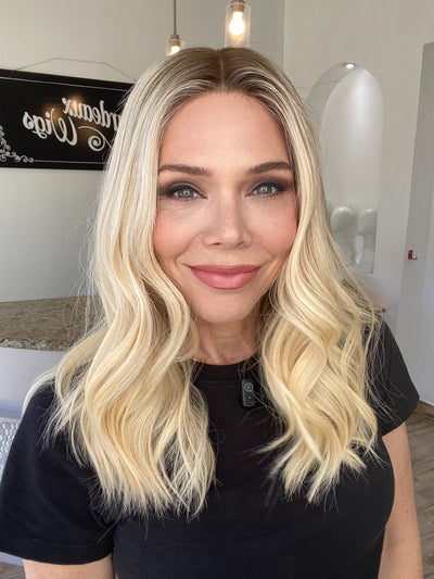 STOCK # LM415.11 GARDEAUX DELUXE DOUBLE LACE TOP SILICONE LINED WIG (MEDIUM CAP)