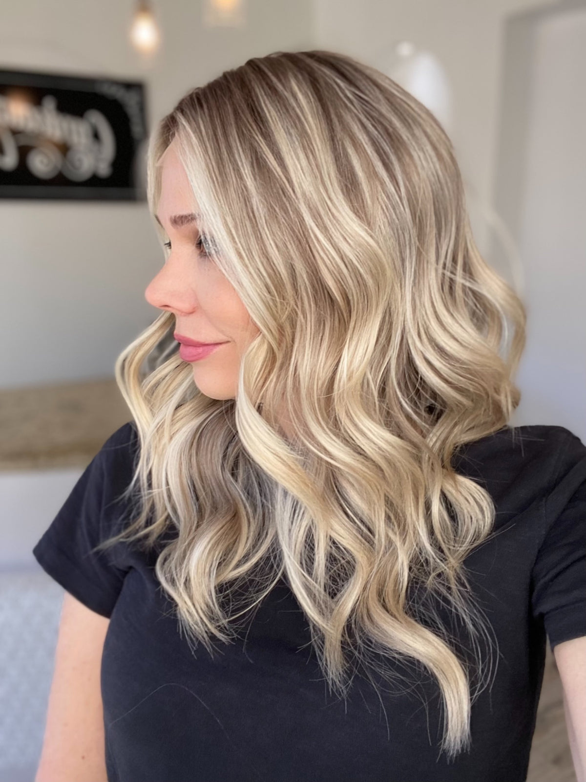 HUMAN HAIR HAND TIED DOUBLE MONO TOP WIG (SMALL CAP) #G-8612