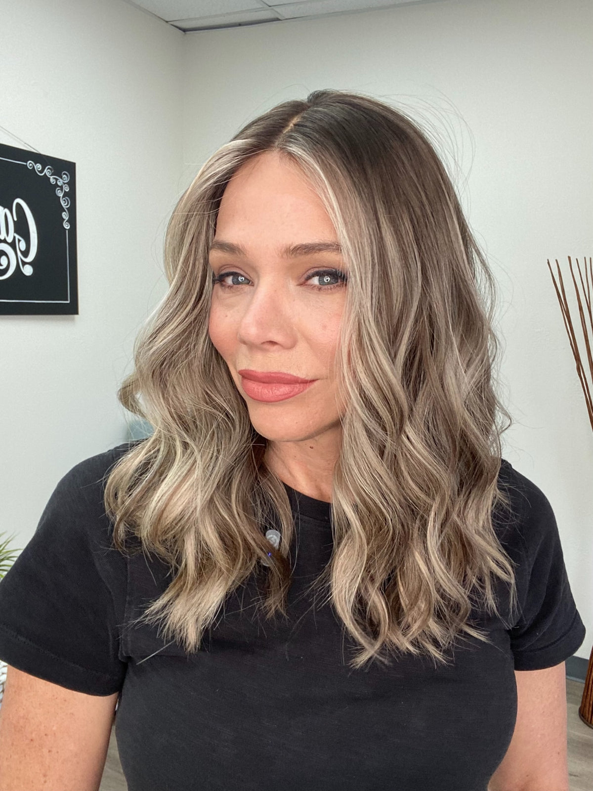 HUMAN HAIR DELUXE SILK TOP LACE FRONT WIG (MEDIUM CAP) # G-8726