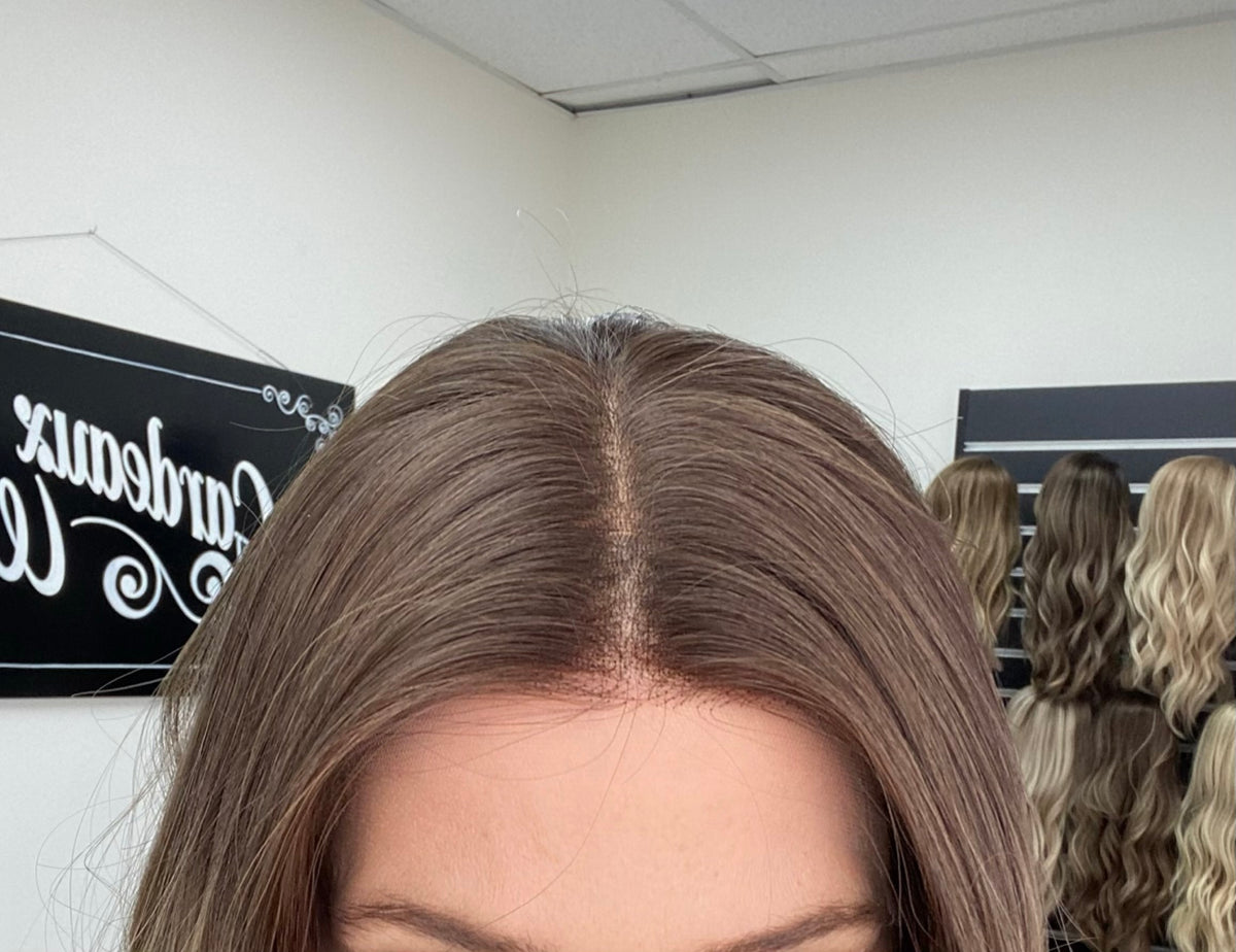 HUMAN HAIR DOUBLE LACE TOP WIG STOCK # BL635.10 (SMALL CAP)