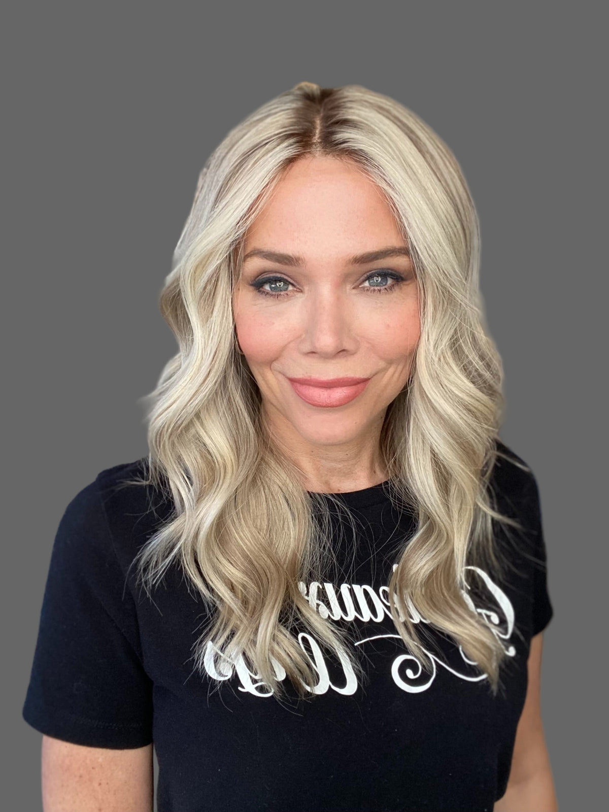 HUMAN HAIR HAND TIED DOUBLE MONO TOP WIG (MEDIUM CAP) # G-8409