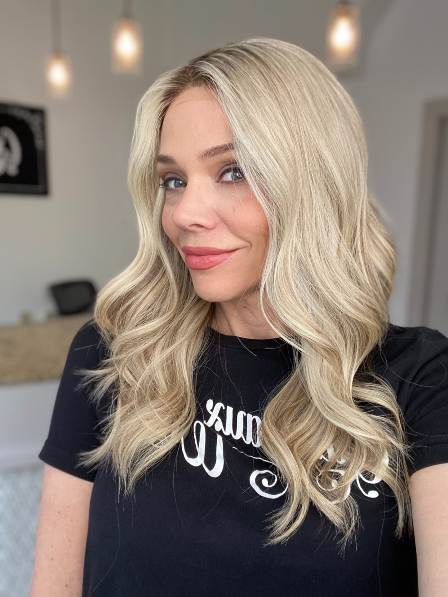 HUMAN HAIR HAND TIED, SILICONE LINED GRIPPER WIG (MEDIUM CAP) # 8618