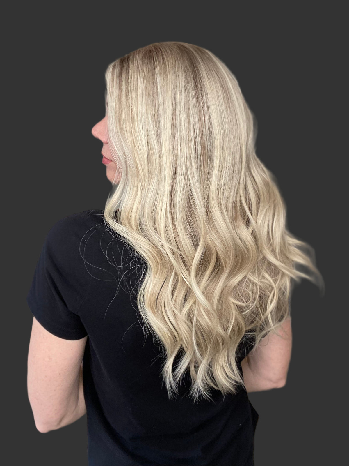 HUMAN HAIR  HAND TIED MONO TOP WIG # G-8588