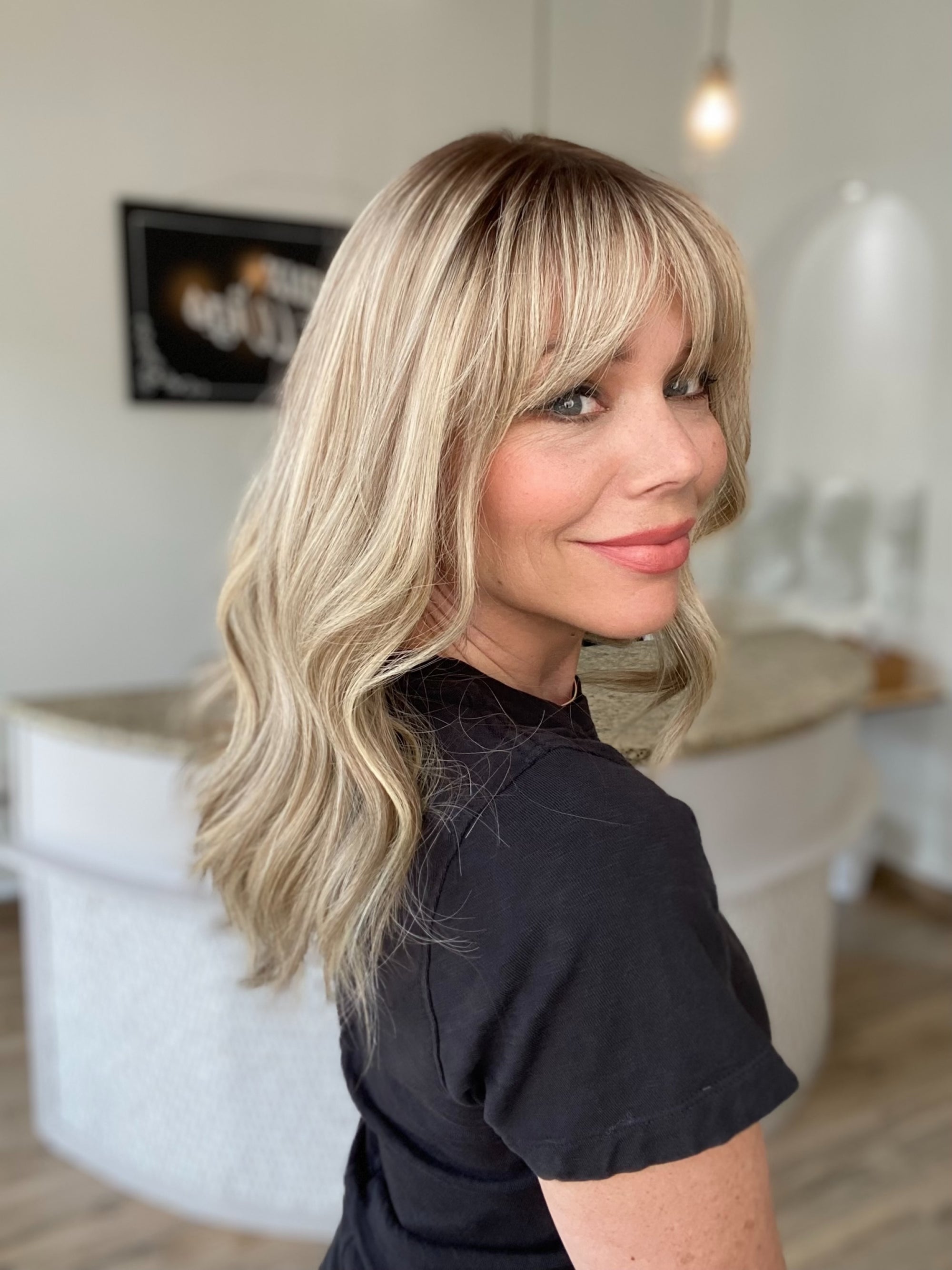 STOCK # JST-325.12B  GARDEAUX DELUXE SILK TOP LACE FRONT WIG (MEDIUM CAP)