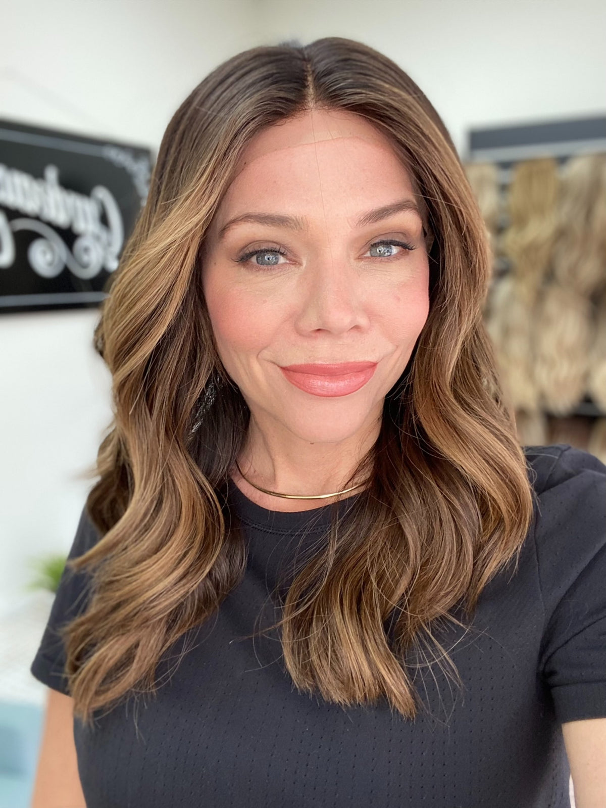 HUMAN HAIR HAND TIED, SILICONE LINED GRIPPER WIG (MEDIUM CAP) # 8754