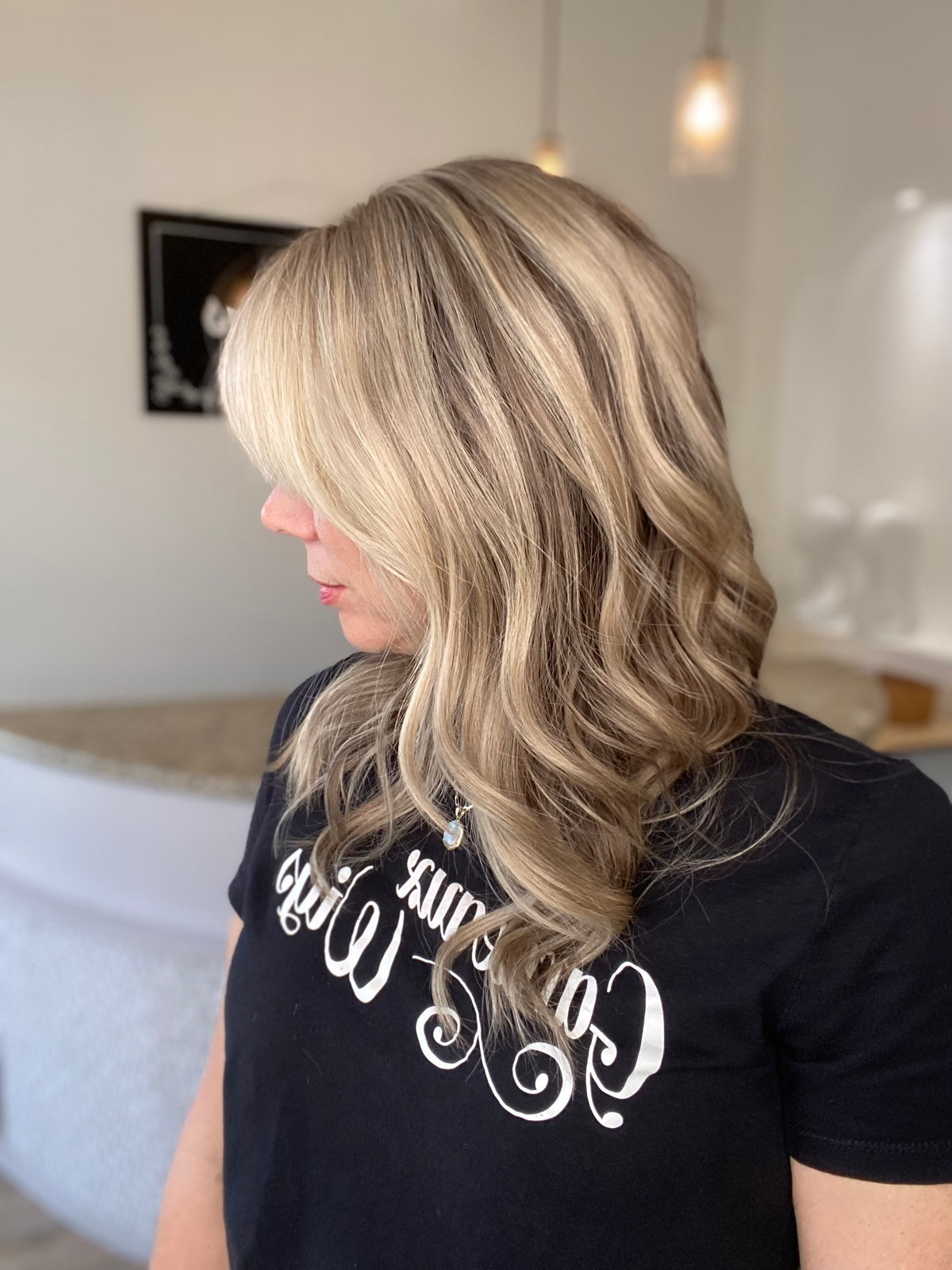 HUMAN HAIR HAND TIED MONO TOP WIG (MEDIUM CAP) # G-8566