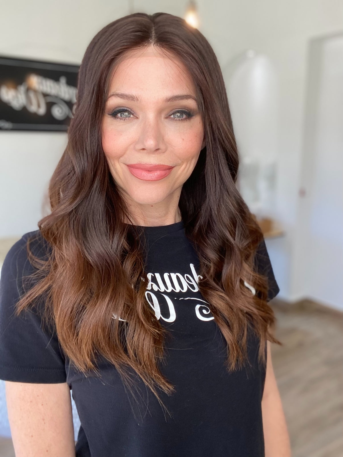 HUMAN HAIR HAND TIED SILICONE LINED WIG STOCK # JL2-320.14 (MEDIUM CAP)