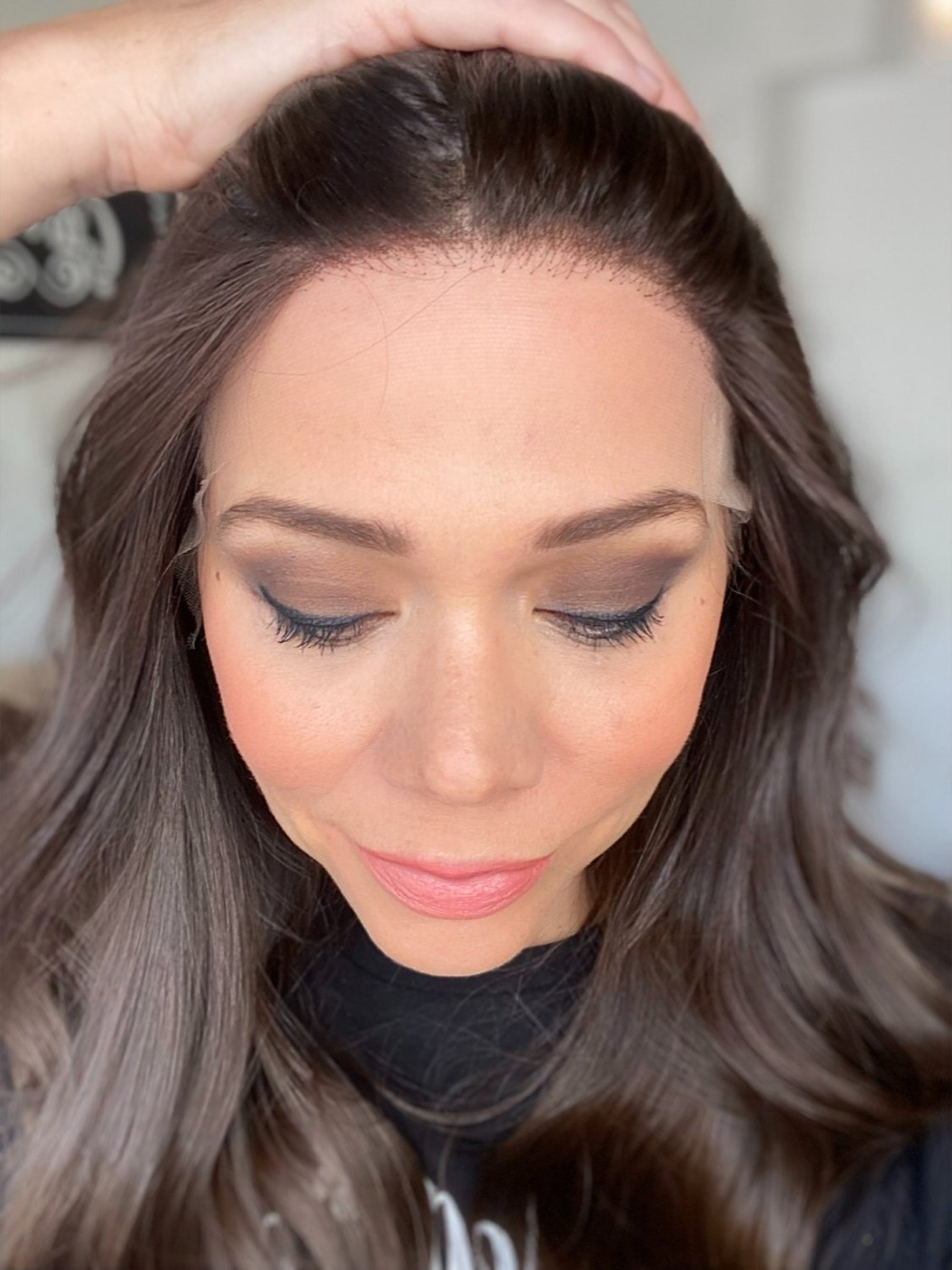 STOCK # JSK4.14 GARDEAUX DELUXE SILK TOP LACE FRONT WIG (MEDIUM CAP)