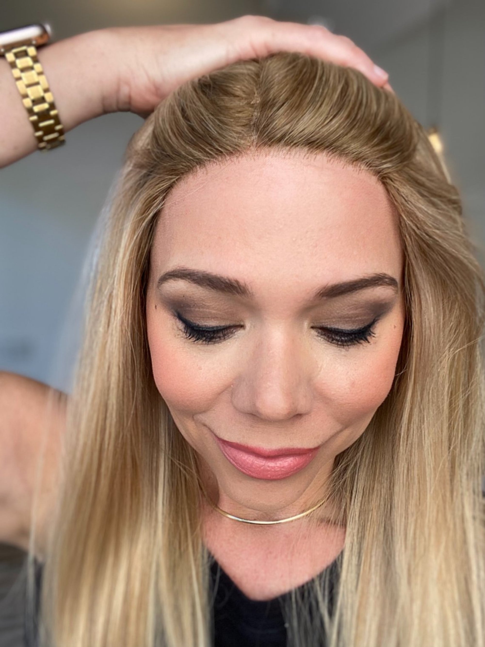 STOCK # JL9-329.13 GARDEAUX DELUXE HAND TIED DOUBLE MONO TOP WIG