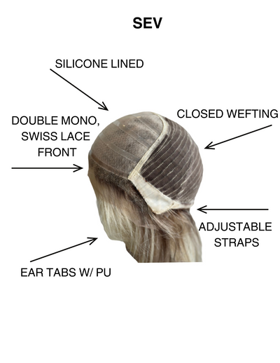 # 8684 GARDEAUX DELUXE MONO TOP WIG (MEDIUM CAP)