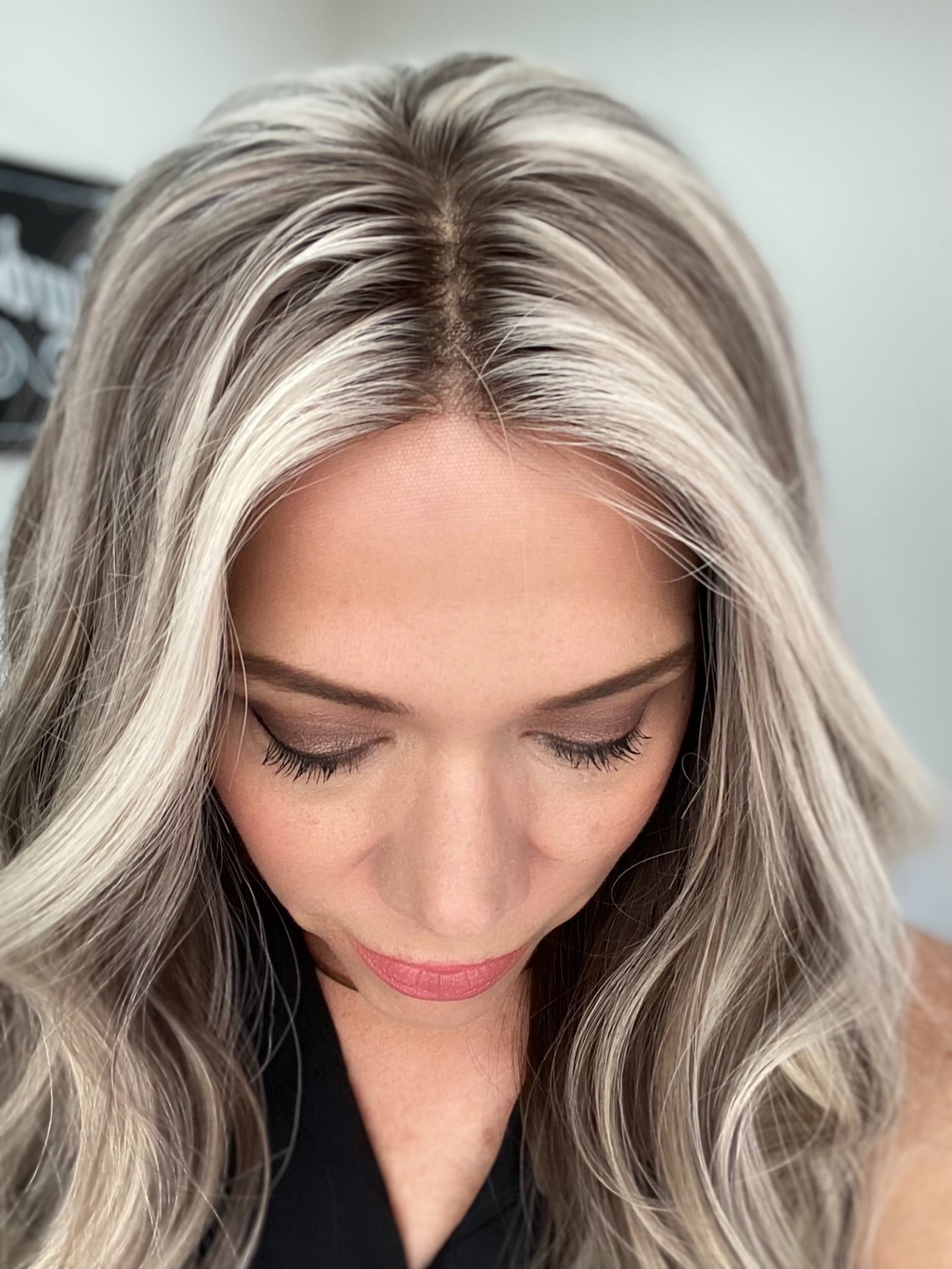 HUMAN HAIR HAND TIED MONO TOP WIG (SMALL CAP) # 8706